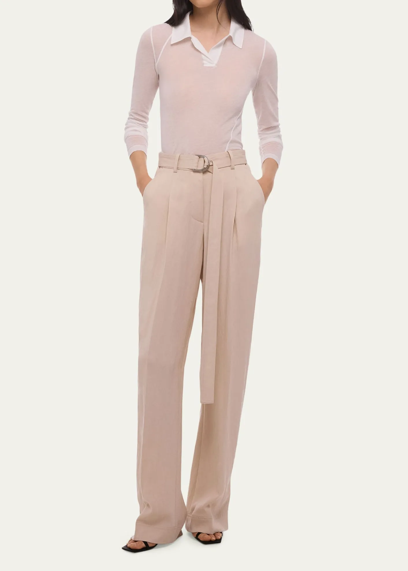 Helmut LangRelaxed Pleated Trousers
