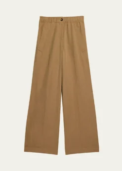 Helmut LangTrench Wide-Leg Pull-On Trousers