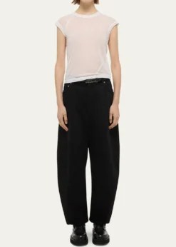 Helmut LangTwisted Sheer Crewneck Top