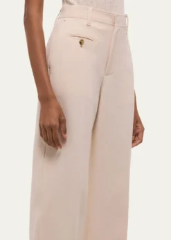 Helmut LangWide-Leg Cotton Sailor Trousers