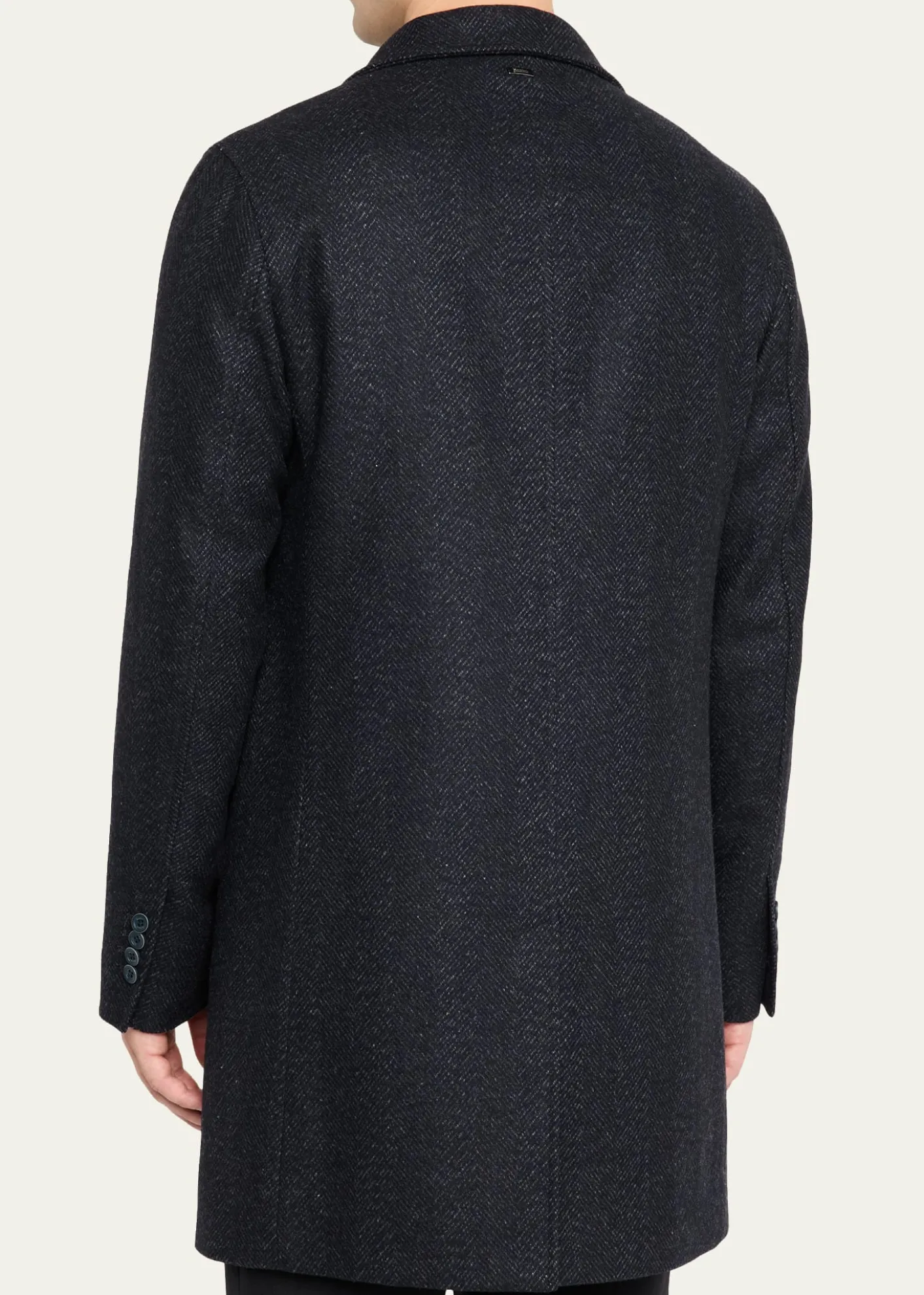 HernoMen's Wool-Blend Herringbone Top Coat