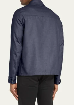 HernoMen's Coated Cashmere-Blend Overshirt