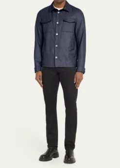 HernoMen's Coated Cashmere-Blend Overshirt