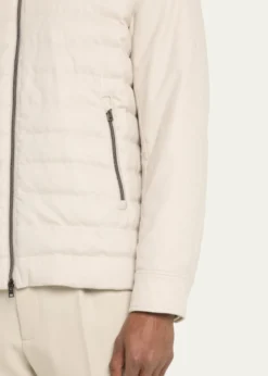 HernoMen's Padded Silk-Cashmere Zip Jacket
