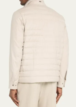 HernoMen's Padded Silk-Cashmere Zip Jacket
