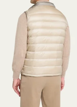 HernoMen's Reversible Down Nylon Vest