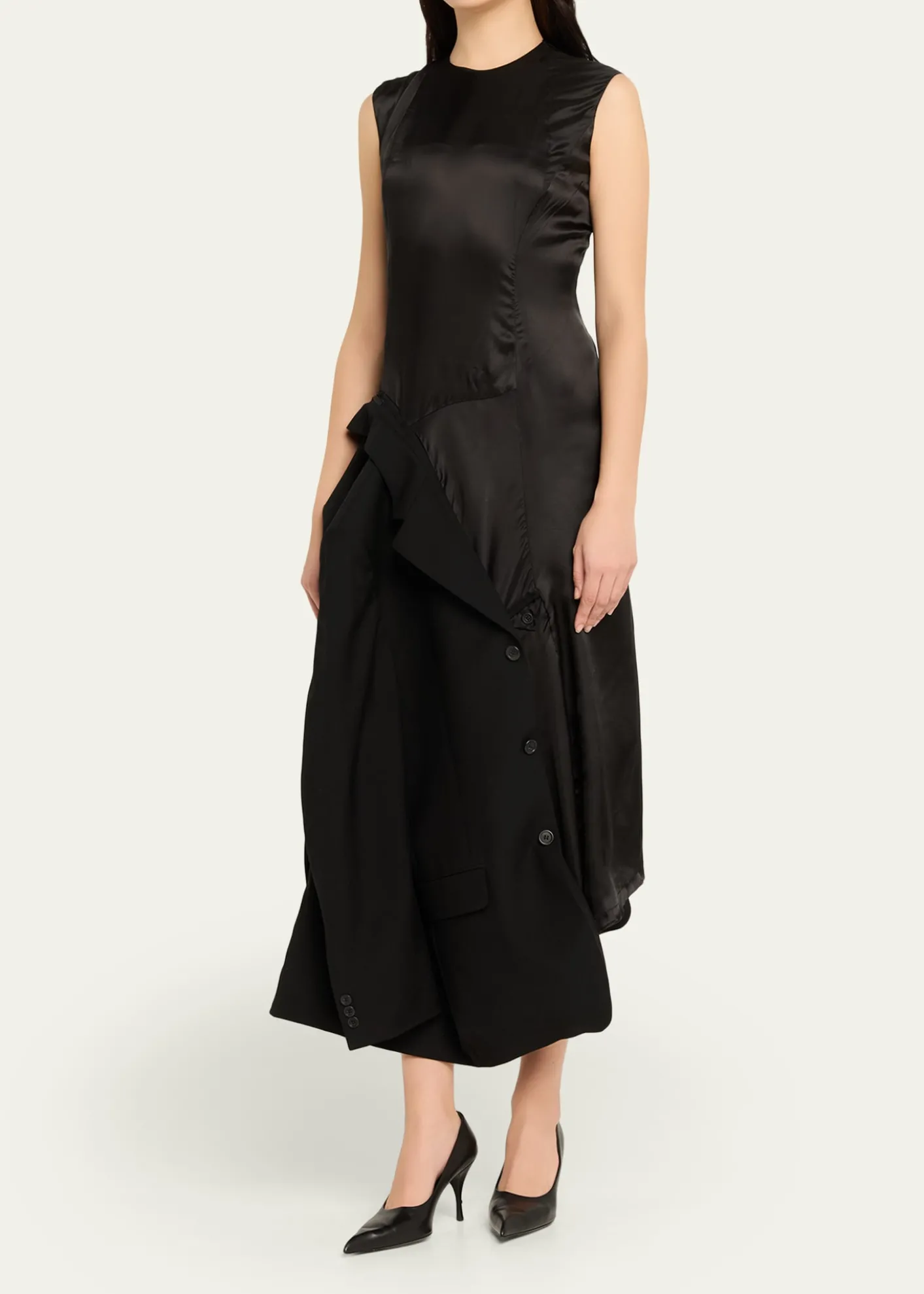 HODAKOVAInside-Out Suit Reconstructed Sleeveless Midi Dress