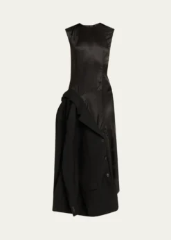 HODAKOVAInside-Out Suit Reconstructed Sleeveless Midi Dress