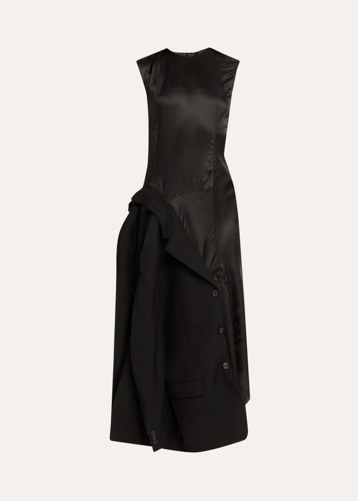 HODAKOVAInside-Out Suit Reconstructed Sleeveless Midi Dress