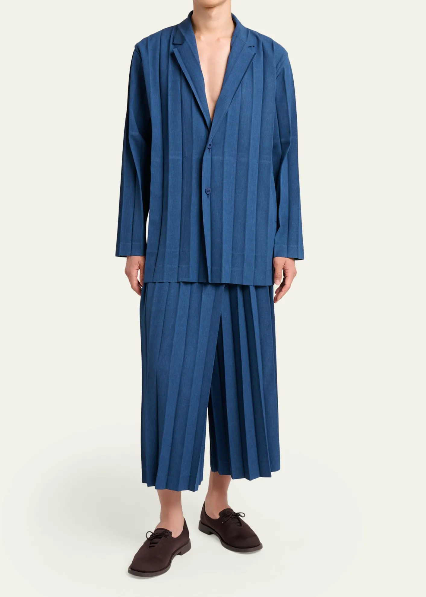 Homme Plisse Issey MiyakeMen's Edge Ensemble Pleated Trousers