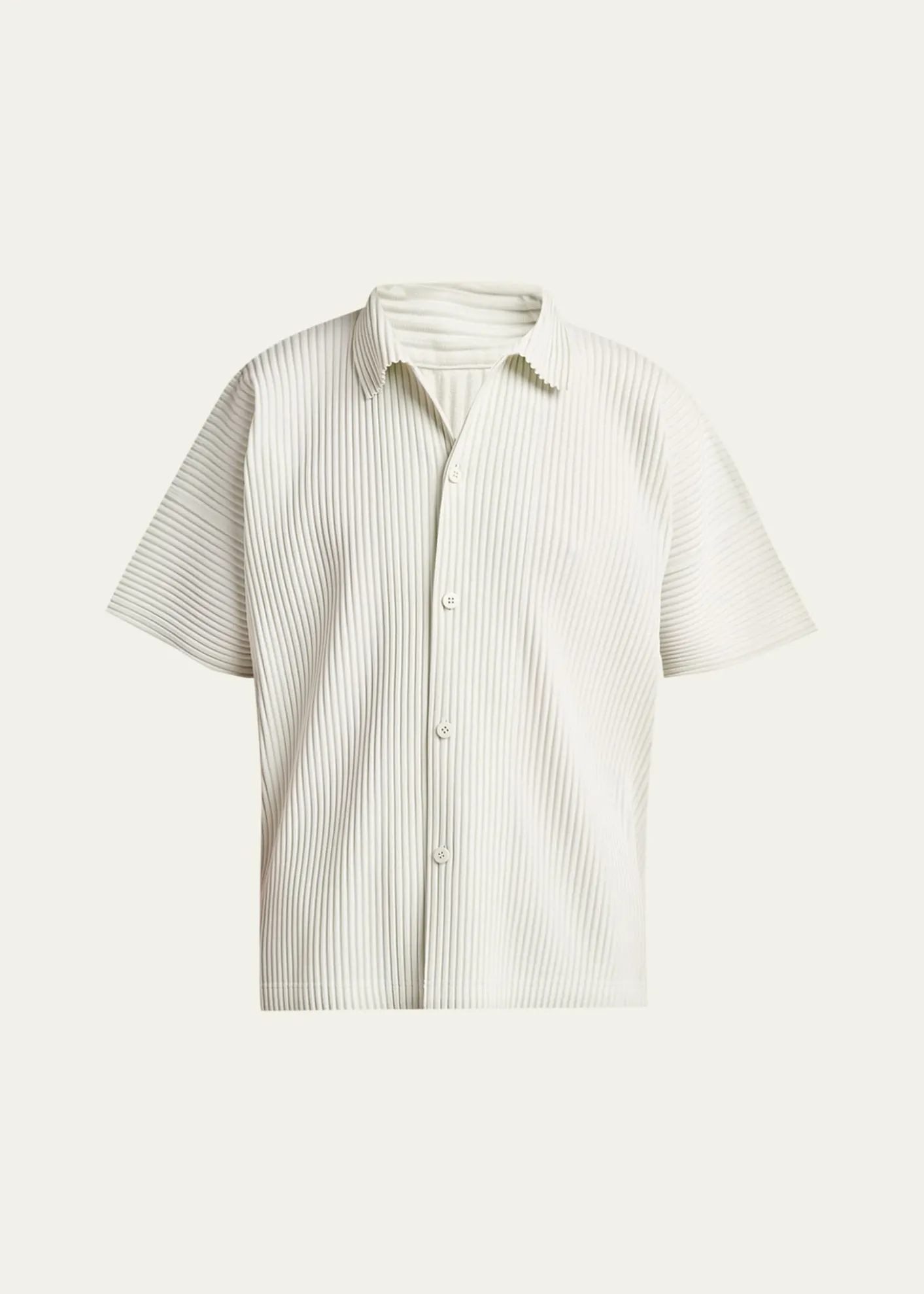 Homme Plisse Issey MiyakeMen's Monthly Colors July Pleated Short-Sleeve Shirt