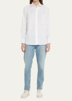 HOMMEGIRLSClassic Button-Up Cotton Shirt