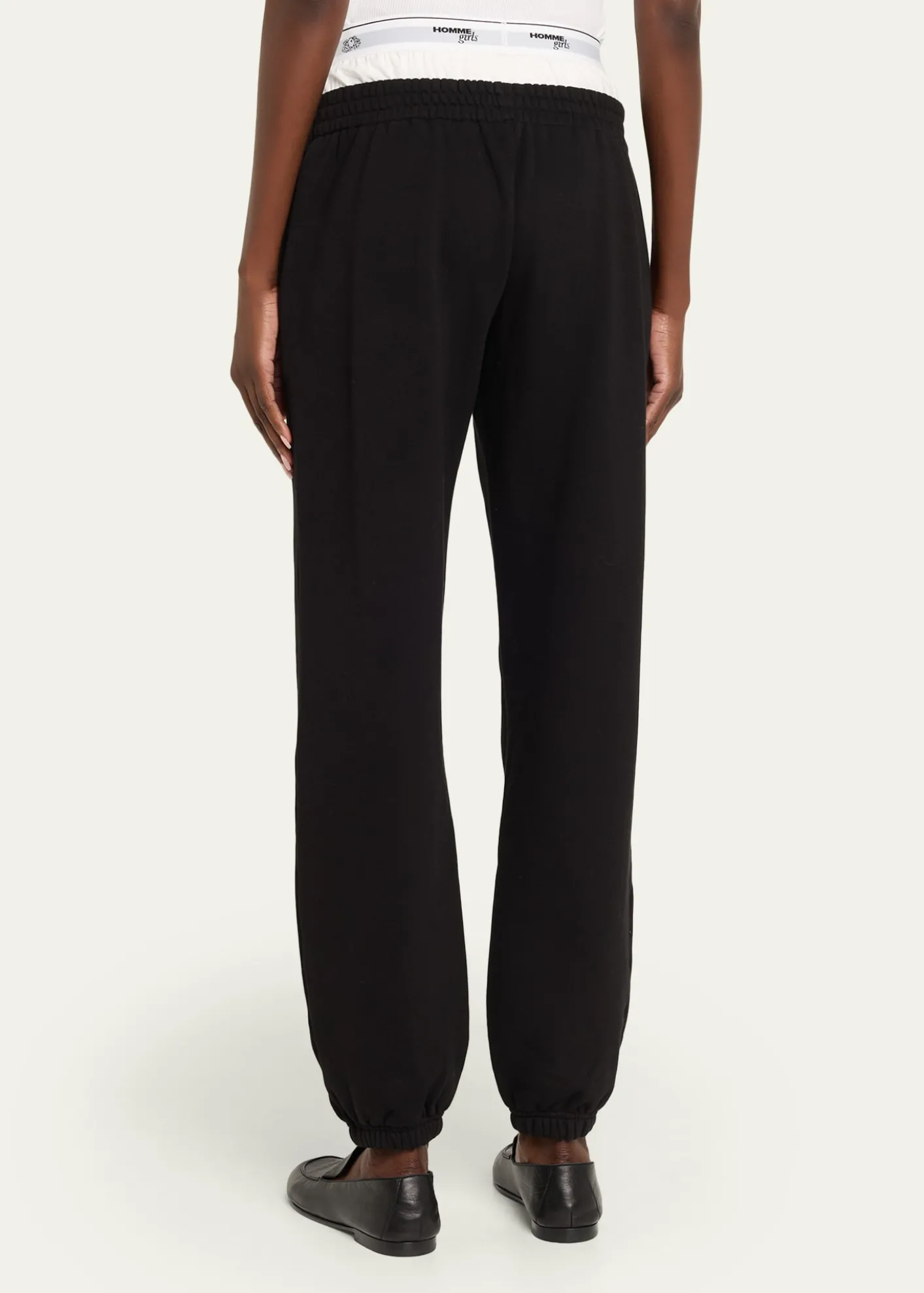 HOMMEGIRLSx Fruit Of The Loom Peekaboo Boxer Straight-Leg Ankle Sweatpants