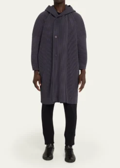 Homme Plisse Issey MiyakeHooded Plisse Coat