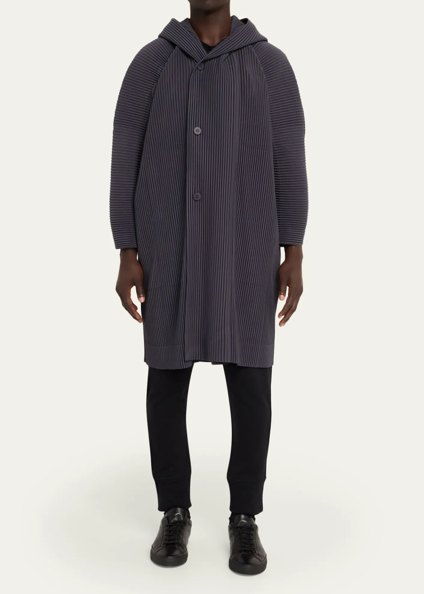Homme Plisse Issey MiyakeHooded Plisse Coat
