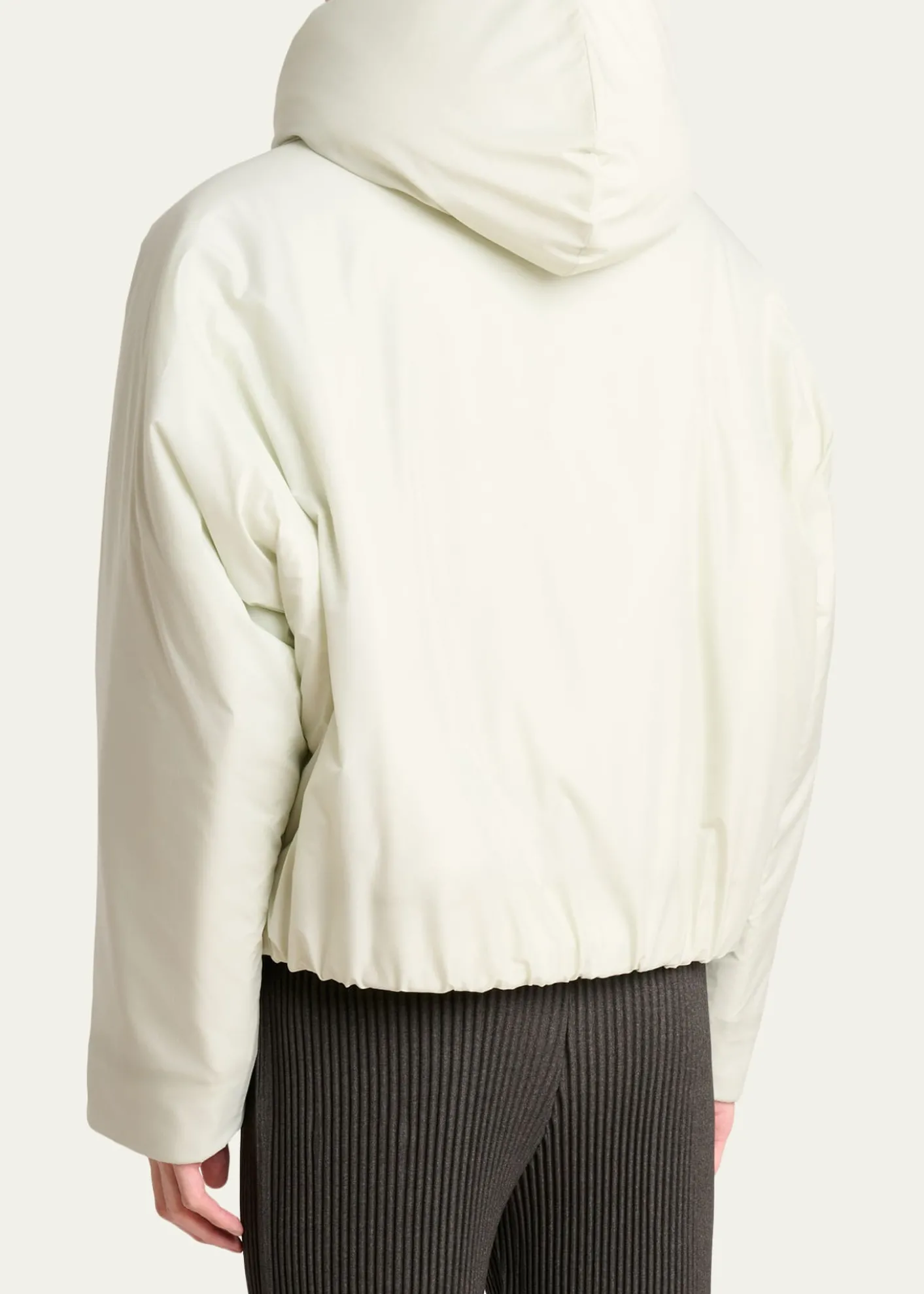 Homme Plisse Issey MiyakeMen's Duvet Hooded Short Coat