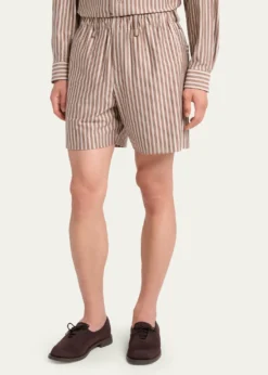 Homme Plisse Issey MiyakeMen's Multi-Stripe Jersey Flat-Front Shorts