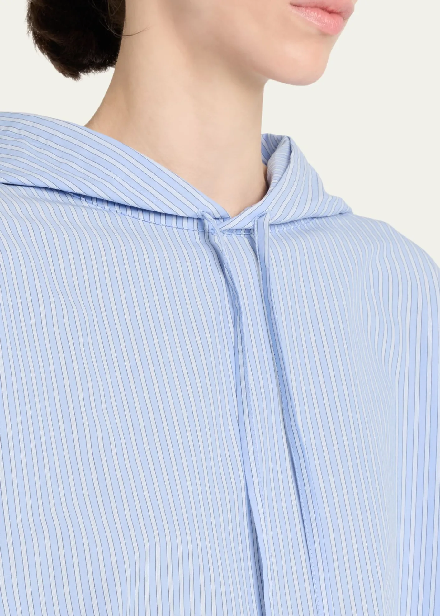 6397Hooded Poplin Shirt