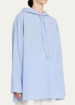 6397Hooded Poplin Shirt