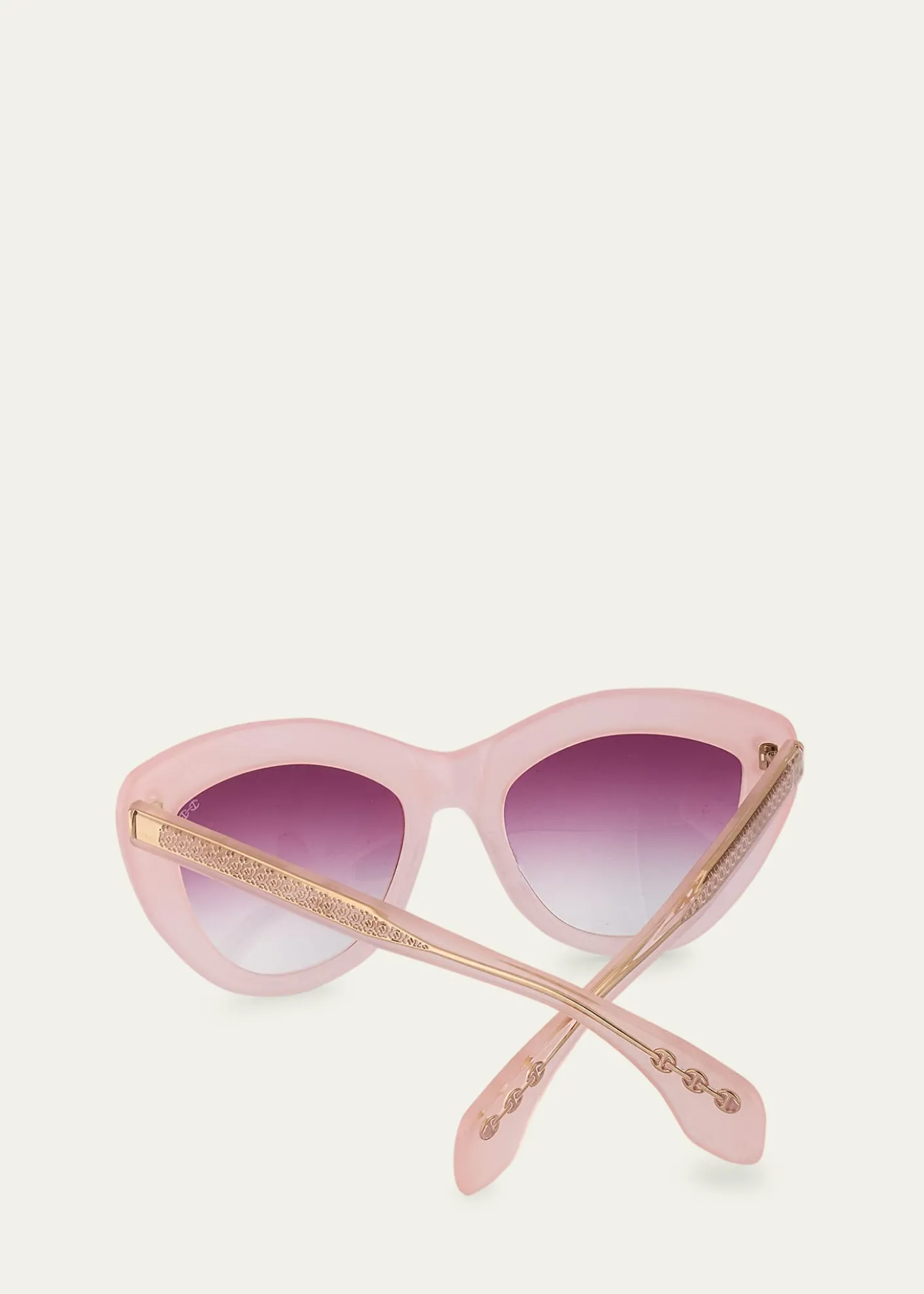 Hoorsenbuhs24K Gold & Acetate Cat-Eye Sunglasses
