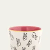 Hunt SlonemBunny Bar Bowl in White with Pink Interior