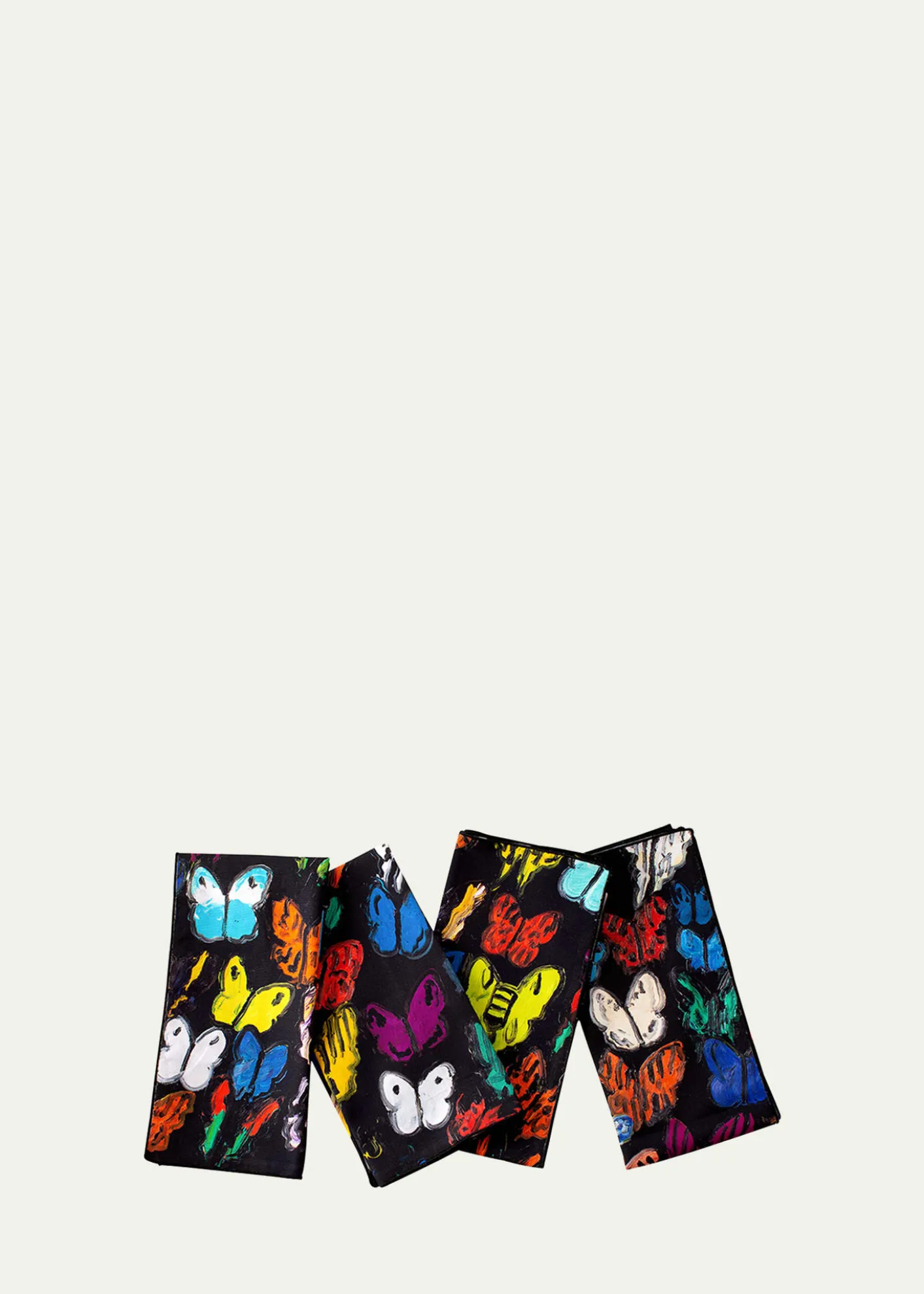 Hunt SlonemButterflies In Flight Cotton Dinner Napkin