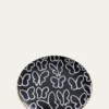Hunt SlonemButterfly Dinner Plate with Gold Rim - Black