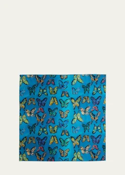 Hunt SlonemLakeside Butterfly Cotton Dinner Napkin - 20
