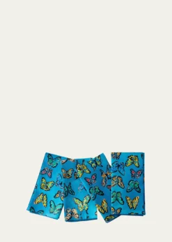 Hunt SlonemLakeside Butterfly Cotton Dinner Napkin - 20