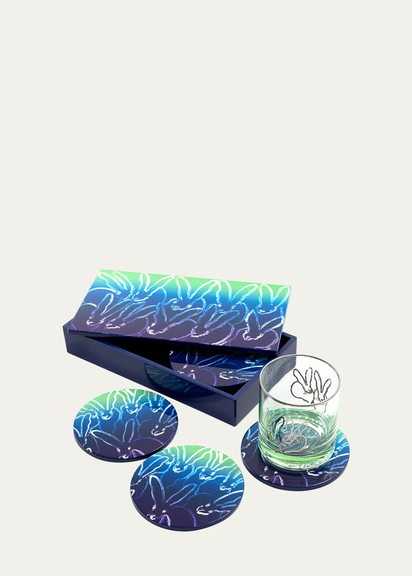 Hunt SlonemOmbre Coaster Box, Set of 6