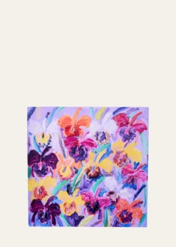 Hunt Slonem Purple Haze Cataleyas Lacquer Placemat