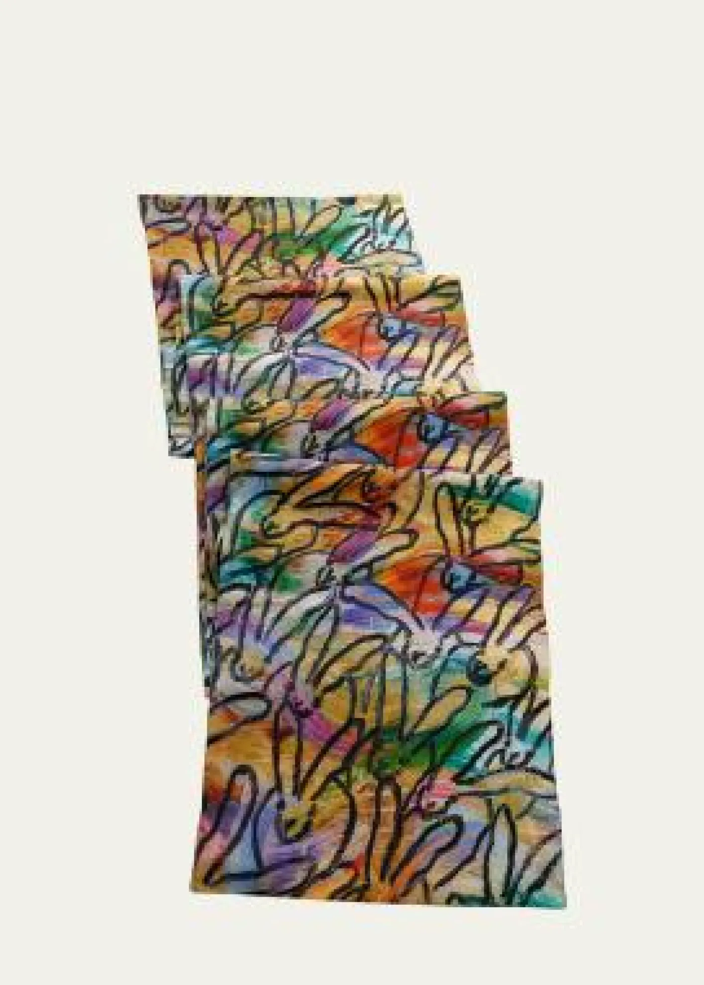 Hunt SlonemWonderland Printed Linen Table Runner