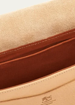 Il BisonteAlloro Saddle Vachetta Leather Crossbody Bag