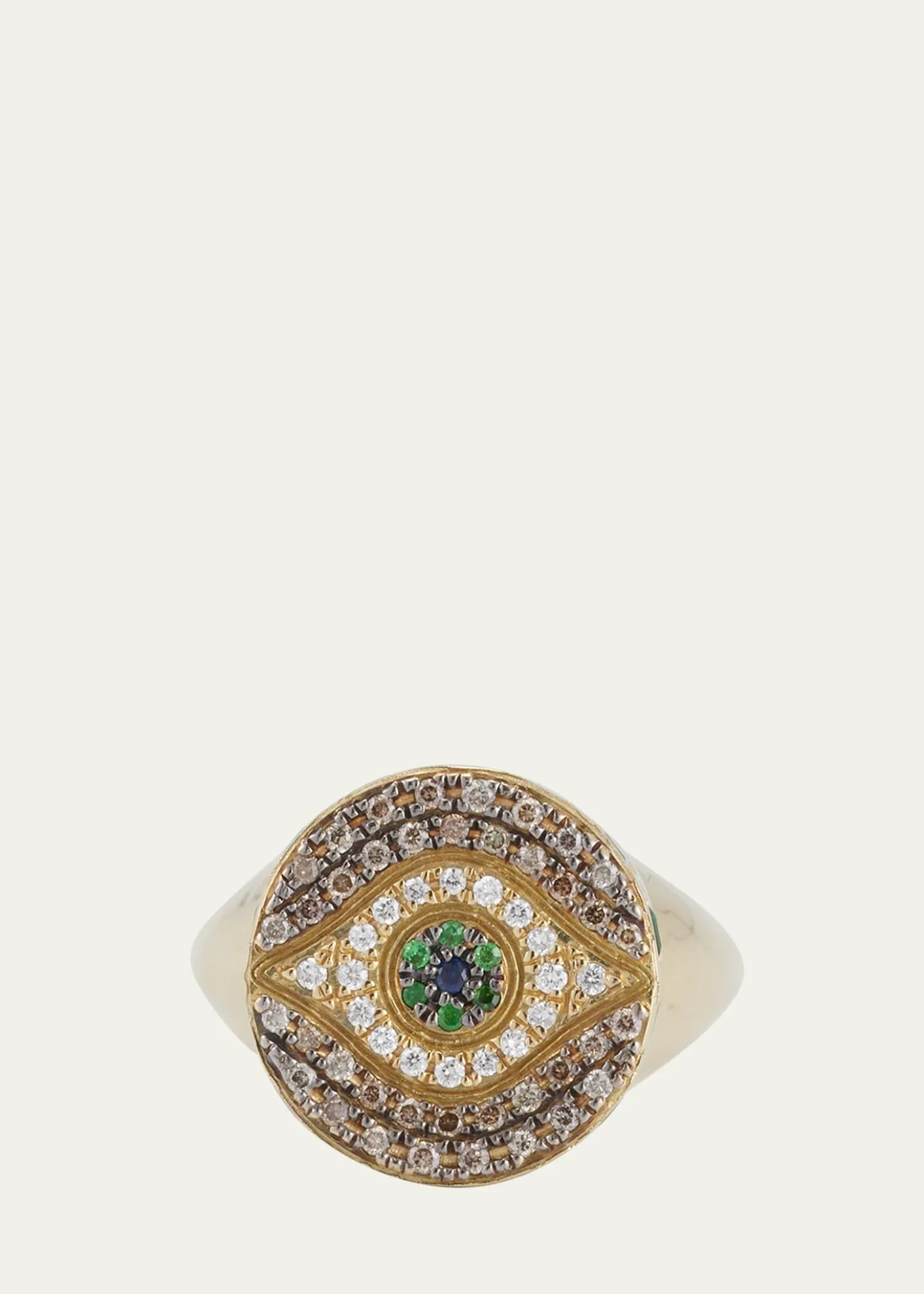 ILEANA MAKRI18K Gold Dawn Multi-Stone Chevalier Ring