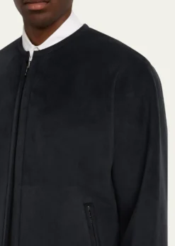 IM MENMen's Ultra Boa Faux Suede Full-Zip Blouson