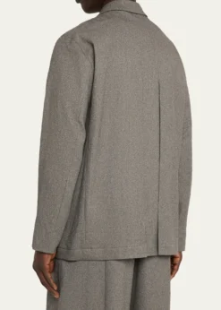 IM MENMen's Wool Like Tweed Jacket