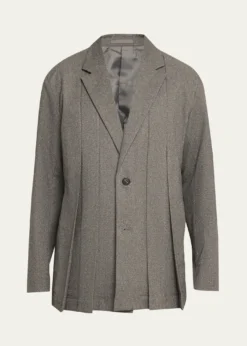 IM MENMen's Wool Like Tweed Jacket