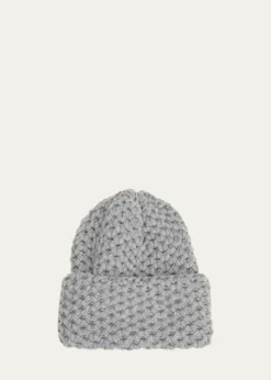 InverniCashmere Honeycomb Knit Beanie
