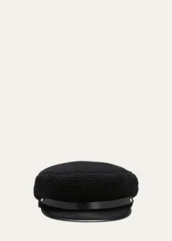 InverniWoven Cashmere-Blend Newsboy Cap