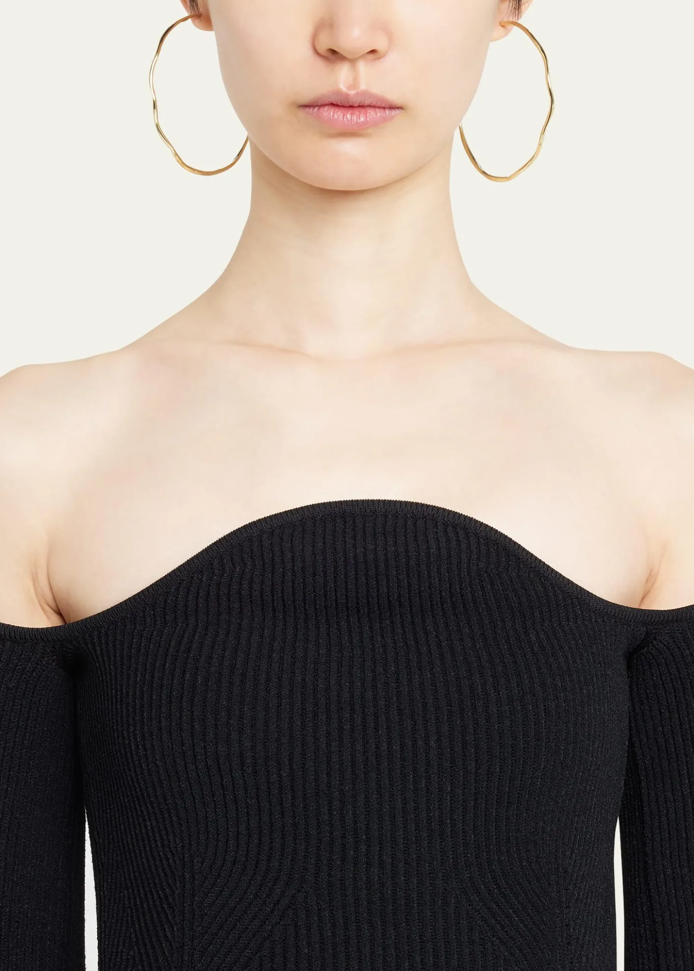 IppolitaClassico Squiggle Hoops in 18K Gold
