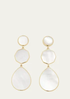 IppolitaCrazy 8's 3-Stone Drop Earrings in 18K Gold