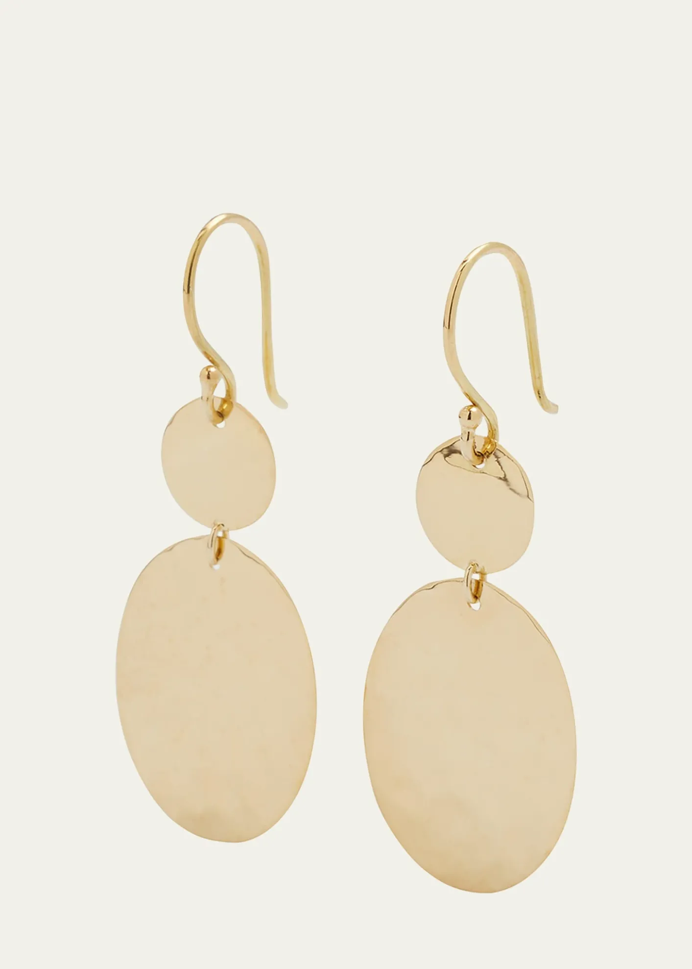 IppolitaCrinkle Hammered Crazy 8 Earrings in 18K Gold