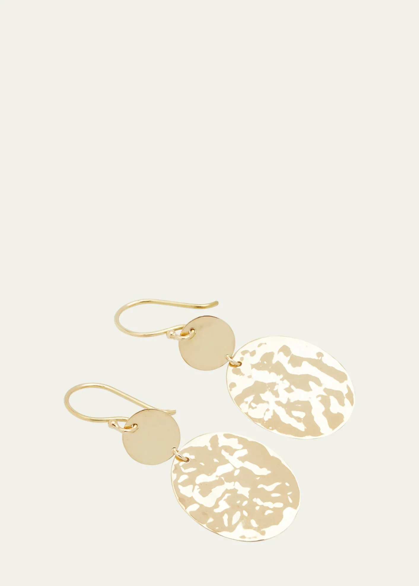 IppolitaCrinkle Hammered Crazy 8 Earrings in 18K Gold