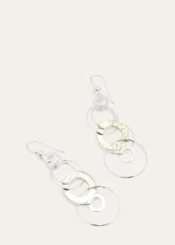 IppolitaHammered Jet Set Earrings in Chimera