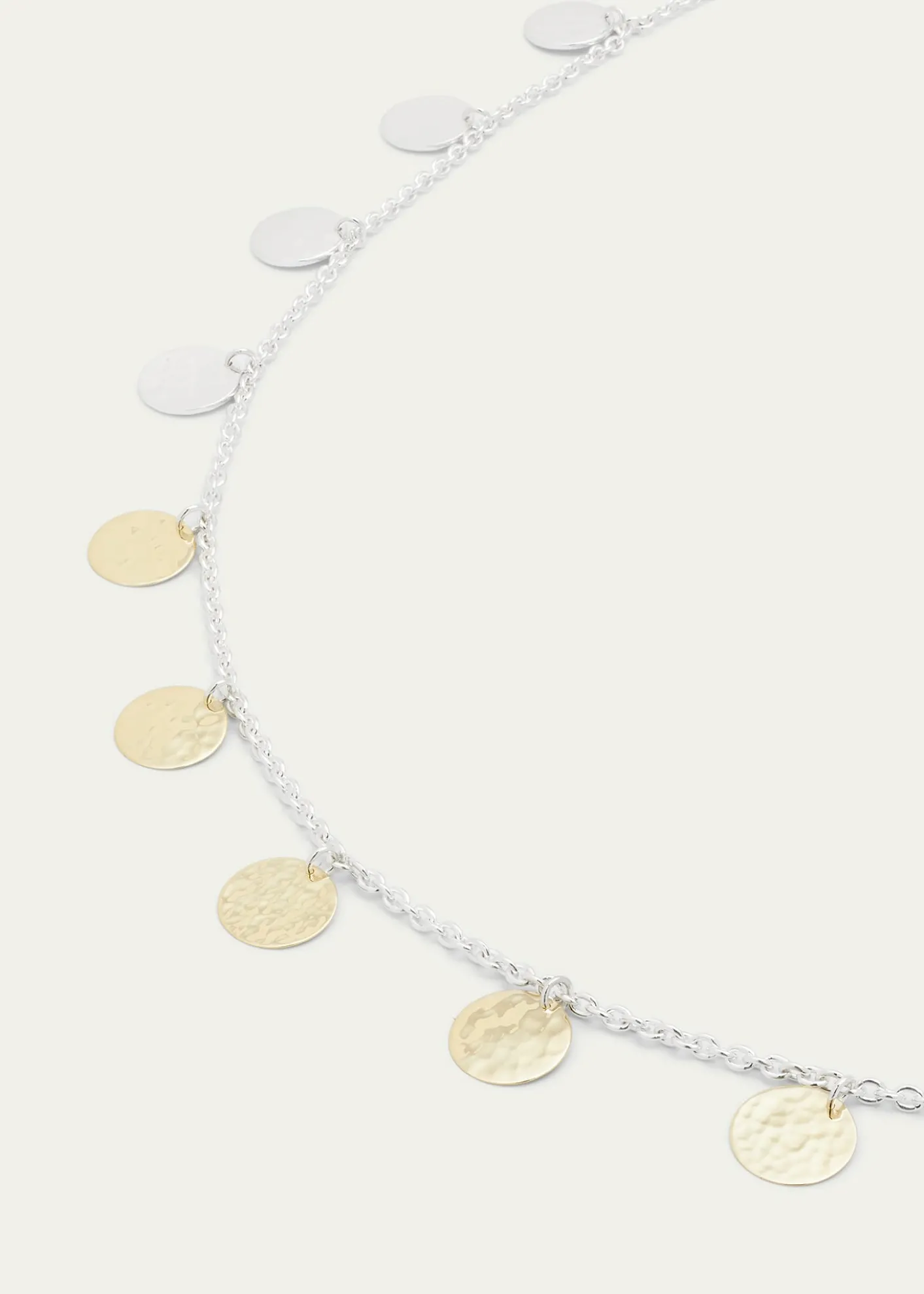 IppolitaHammered Paillette Disc Necklace in Chimera