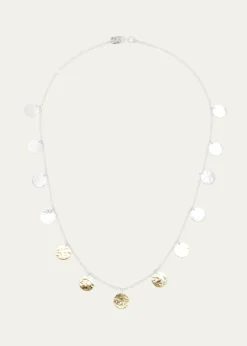 IppolitaHammered Paillette Disc Necklace in Chimera