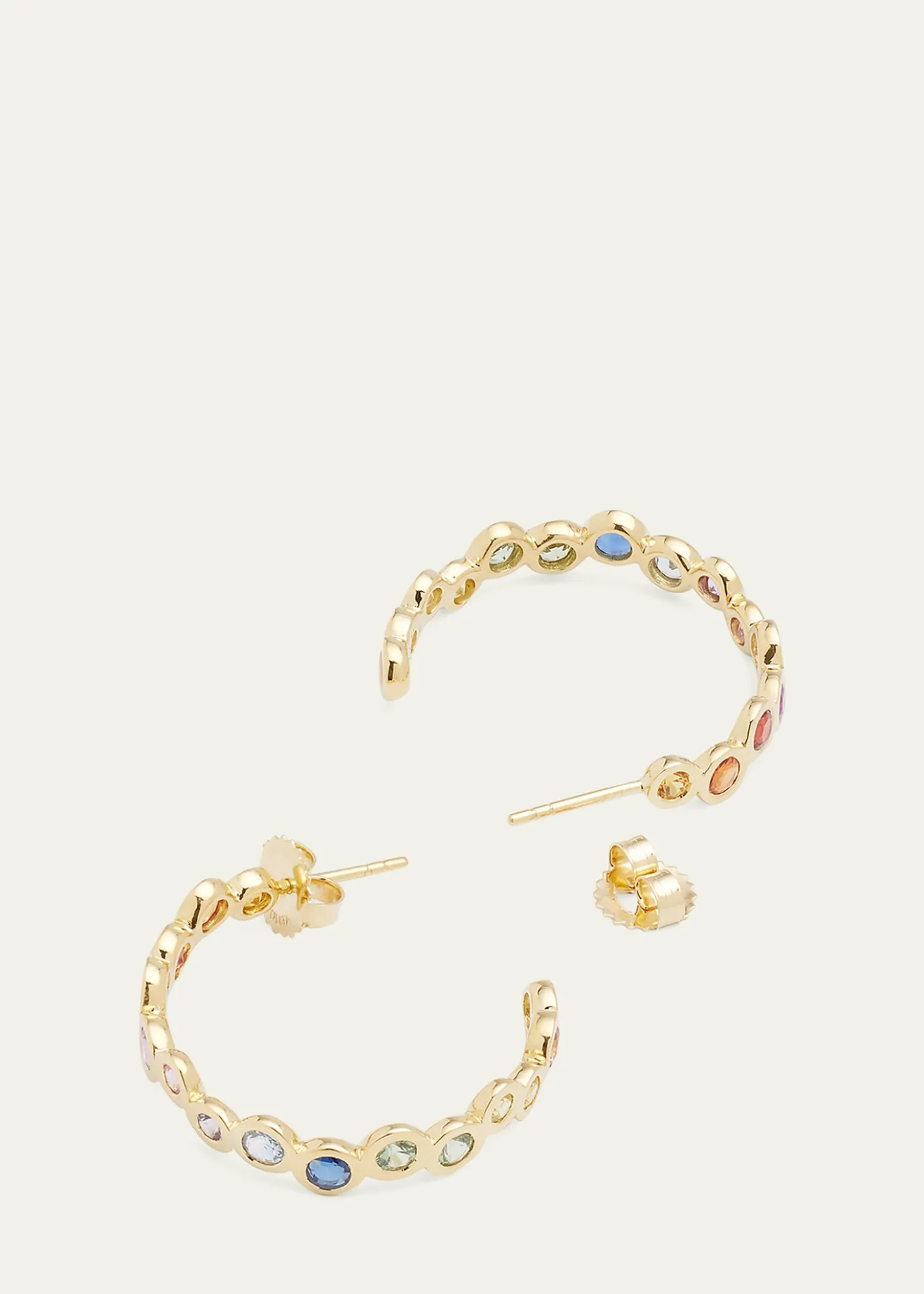Ippolita18K Starlet Huggie Earrings with Rainbow Sapphires