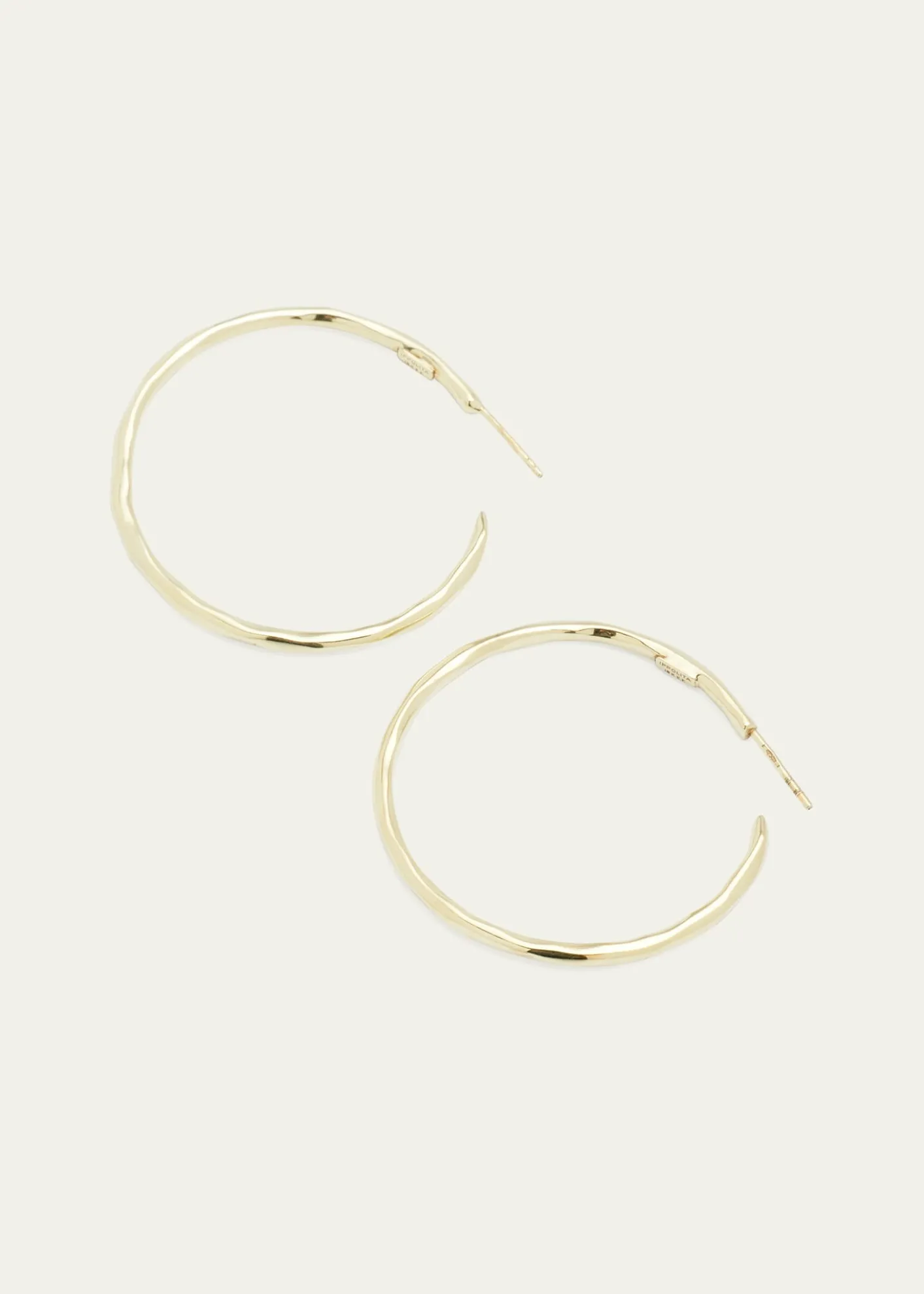 IppolitaLarge Faceted Hoop Earrings in 18K Gold