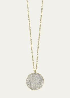 IppolitaLarge Flower Pendant Necklace in 18K Gold With Diamonds