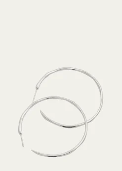 IppolitaLarge Squiggle Hoop Earrings in Sterling Silver